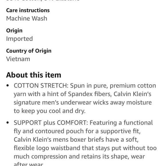 Calvin Klein boxer briefs, medium - Picture 5 of 6